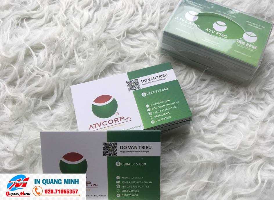 Chuyên In Card Visit Giá Rẻ - Uy Tín Tại Tphcm