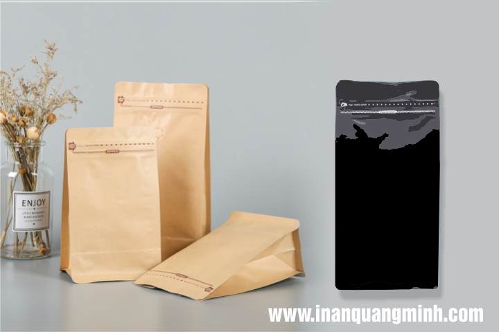 Túi đáy bằng pocket zipper
