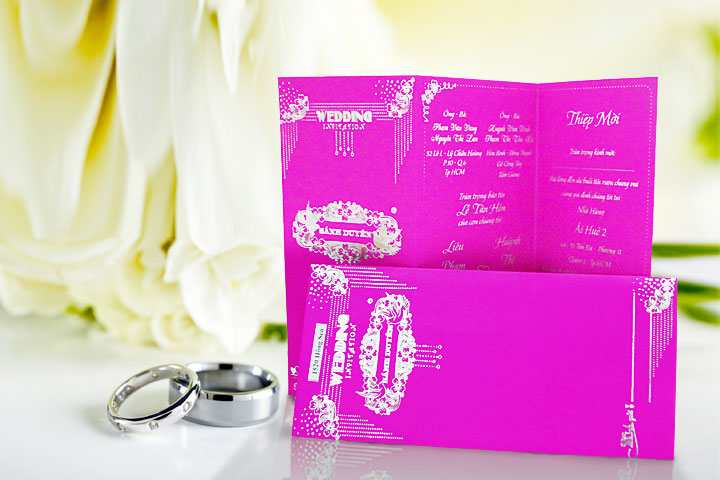 In Thiệp Cưới Giá Rẻ Mẫu 1518