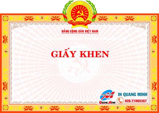 Giấy Khen Học Sinh