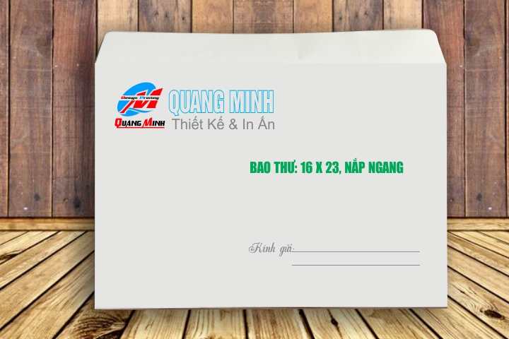 Bao Thư 16x23cm Giấy For 120gsm