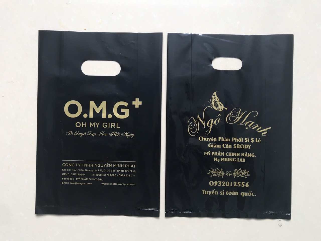In Túi PE Quai Hột Xoài