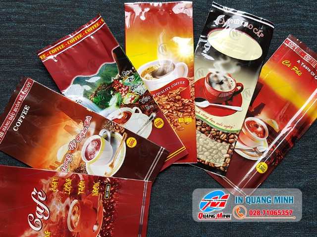 In Túi Cà Phê Phôi In Sẵn Hình